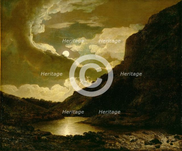 Matlock Tor by Moonlight, between 1778 and 1780. Creator: Joseph Wright of Derby.