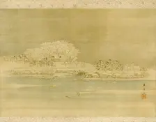 Matsuchiyama on the Sumida River, Edo period, 1856. Creator: Ando Hiroshige