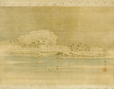 Matsuchiyama on the Sumida River, Edo period, 1856. Creator: Ando Hiroshige