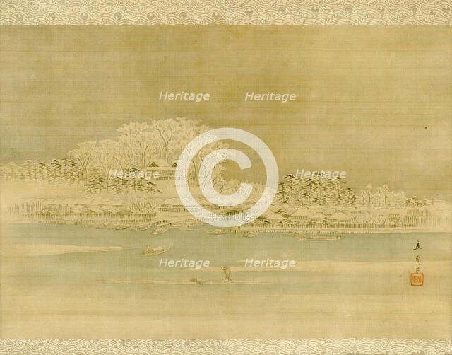 Matsuchiyama on the Sumida River, Edo period, 1856. Creator: Ando Hiroshige.