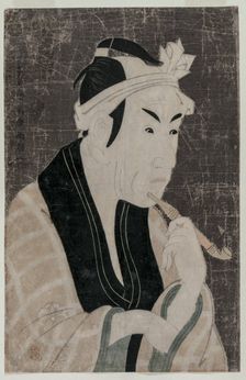 Matsumoto Koshiro IV as Gorobei, the Fish Seller from Sanya, 1794. Creator: Toshusai Sharaku (Japanese)