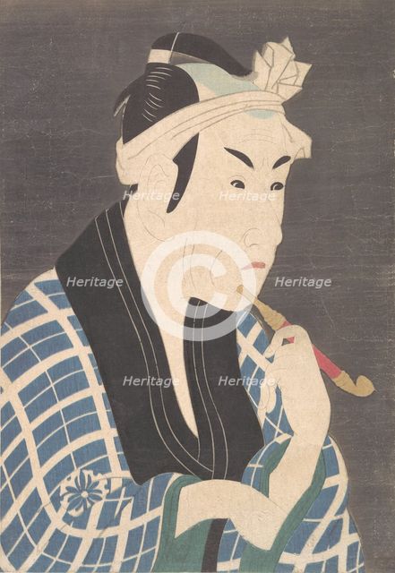 Matsumoto Koshiro IV as the Fish Peddler Gorobei, Probably l..., Probably late 1880s or early 1890s. Creator: Unknown.