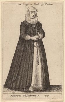 Matrona Tiguriensis, 1649. Creator: Wenceslaus Hollar