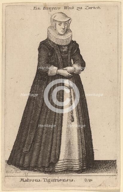 Matrona Tiguriensis, 1649. Creator: Wenceslaus Hollar.
