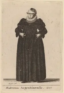 Matrona Argentinensis, 1642. Creator: Wenceslaus Hollar