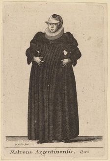 Matrona Argentinensis, 1642. Creator: Wenceslaus Hollar