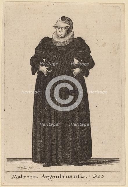 Matrona Argentinensis, 1642. Creator: Wenceslaus Hollar.