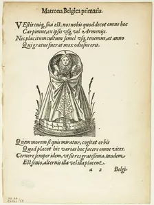 Matrona Belgica primaria (Belgian Matron of the First Rank) from Gynaeceum, sive...1937. Creators: Jost Ammon, Max Geisberg
