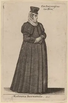 Matrona Bernensis. Creator: Wenceslaus Hollar