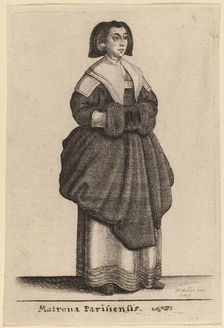 Matrona Parisiensis, 1643. Creator: Wenceslaus Hollar