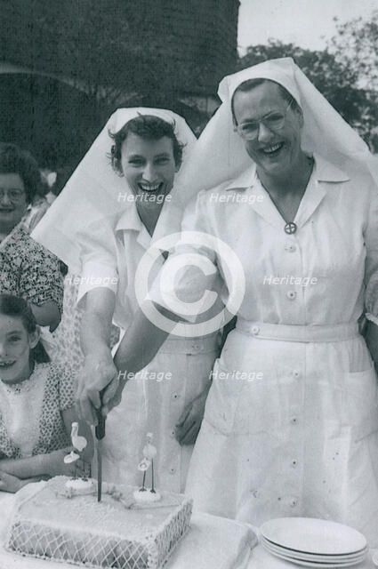 Matrons Joan Gardner and Hilda Vischer at St Monan's Hospital, 146 Holt Avenue, Cremorne, c1950. Creator: Unknown.