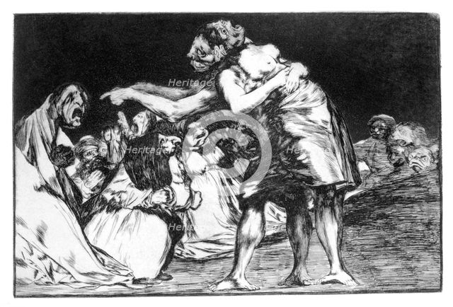 'Matrimonial nightmare', 1819-1823. Artist: Francisco Goya