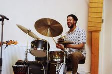 Matt Holmes, Basil Hodge Quintet Jazz Africa, Loughton Methodist Church, Essex, Apr 2023. Creator: Brian O'Connor