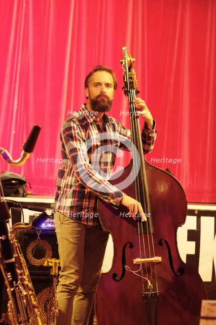 Matt Ridley, Darius Brubeck Quartet, Battle Jazz Festival, Battle, East Sussex, July 2023. Creator: Brian O'Connor.