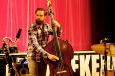 Matt Ridley, Darius Brubeck Quartet, Battle Jazz Festival, Battle, East Sussex, July 2023. Creator: Brian O'Connor