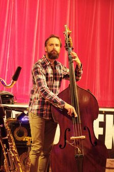 Matt Ridley, Darius Brubeck Quartet, Battle Jazz Festival, Battle, East Sussex, July 2023. Creator: Brian O'Connor