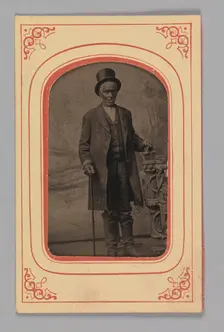 Matted tintype of Bachus, 1860s. Creator: Unknown