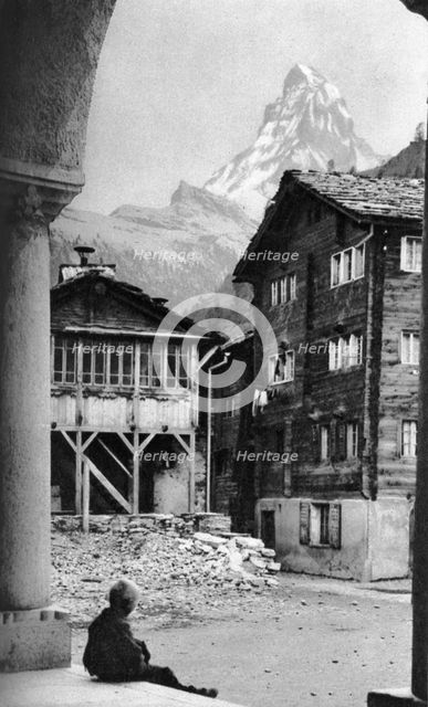 Matterhorn, Zermatt, Switzerland, c1924. Artist: Donald McLeish