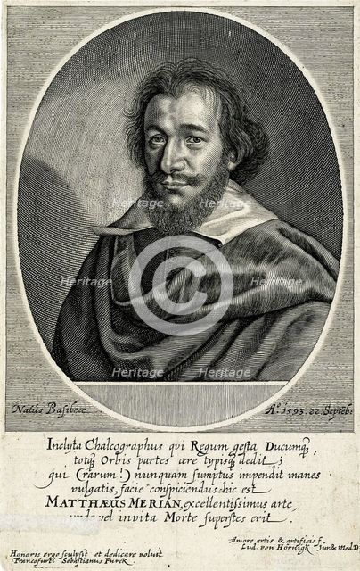 Matthäus Merian the Elder (1593-1650), c.1635. Creator: Furck, Sebastian (1589-1655).