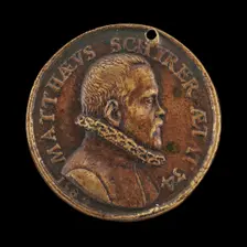 Matthaus Schyrer, born 1550, Printer [obverse], 1584. Creator: Valentin Maler