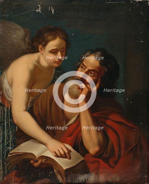 Matthew the Evangelist and the Angel, 1815-1849. Creator: Salomon Andersson.