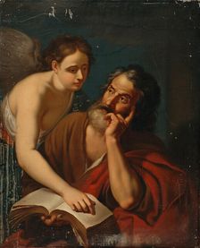Matthew the Evangelist and the Angel, 1815-1849. Creator: Salomon Andersson