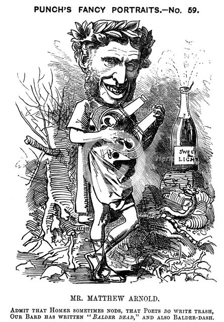 Matthew Arnold (1822-1888), British poet, critic and educationalist, 1881. Artist: Edward Linley Sambourne