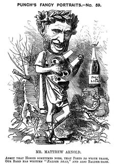 Matthew Arnold (1822-1888), British poet, critic and educationalist, 1881. Artist: Edward Linley Sambourne