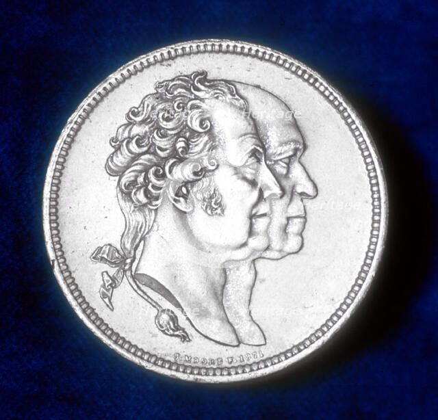 Matthew Boulton and James Watt, British engineers and industrialists, 1871.  Artist: J Moore