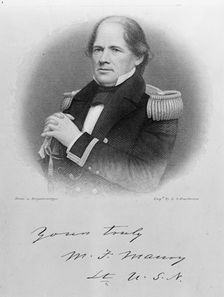 Matthew Fontaine Maury, U.S. Navy, c1850s, (1917). Creator: Unknown