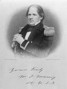 Matthew Fontaine Maury, U.S. Navy, c1850s, (1917). Creator: Unknown