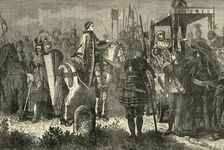 Matthias Corvinus and George Podiebrad in the Camp Before Spielberg 1890. Creator: Unknown