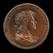 Matthias Corvinus, King of Hungary 1458-1490 [obverse], late 15th century. Creator: Unknown