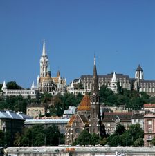 Matthias Church, Hilton Hotel, Budapest, Hungary. Creator: Peter Thompson