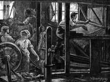 Matting-weavers, 1881. Creator: William James Palmer