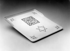 Matzot tray, c1985. Creator: Unknown