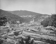 Mauch Chunk, Pennsylvania, showing Mount Pisgah c1897. Creator: Unknown