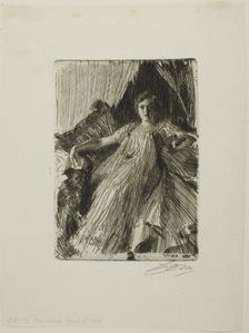 Maud Cassel (Mrs. Ashley), 1898. Creator: Anders Leonard Zorn