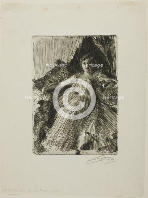 Maud Cassel (Mrs. Ashley), 1898. Creator: Anders Leonard Zorn.