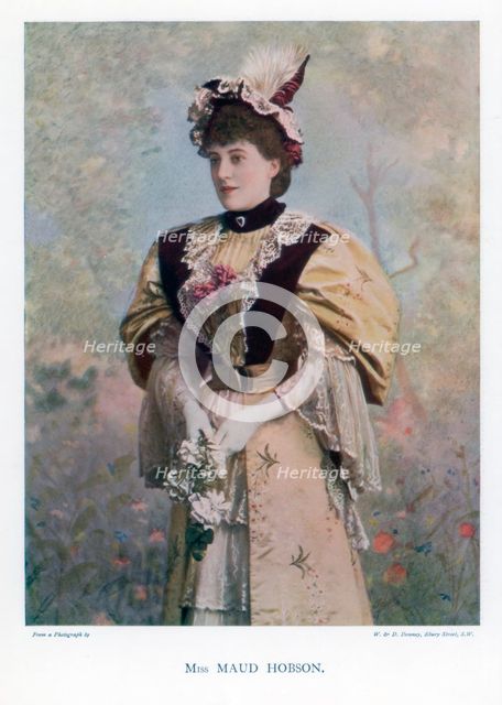 Maud Hobson, actress, 1901.Artist: W&D Downey