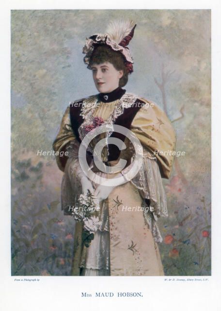 Maud Hobson, actress, 1901.Artist: W&D Downey