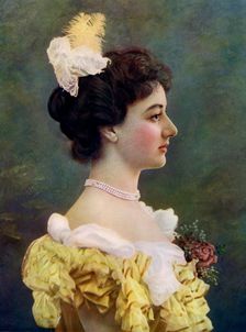 Maud Hoffman, actress, 1899-1900.Artist: W&D Downey