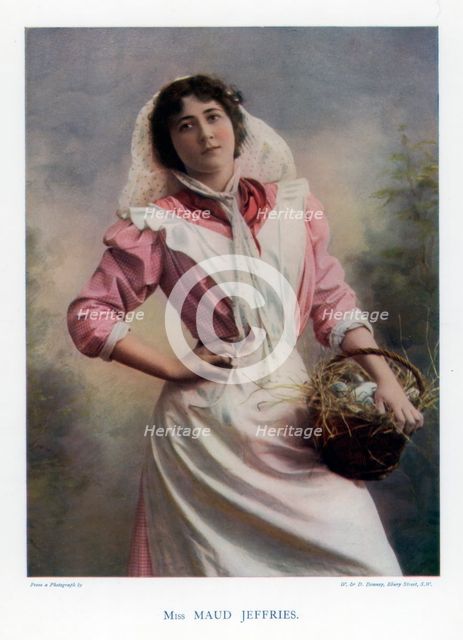 Maud Jeffries,  American actress, 1901.Artist: W&D Downey