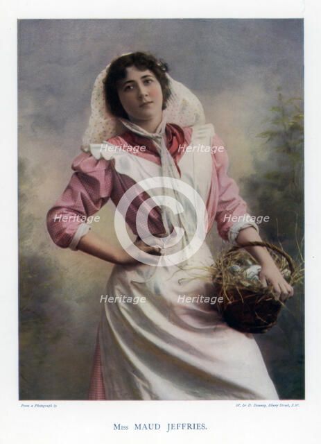 Maud Jeffries,  American actress, 1901.Artist: W&D Downey