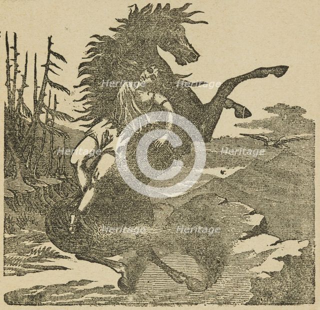Maude Forrester as Mazeppa at Astley's Theatre, 1882.  Creator: Unknown.