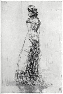 Maude, Standing 1873 (1904).Artist: James Abbott McNeill Whistler