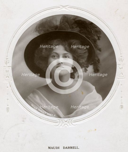 Maudi Darrell, British actress, c1908.Artist: Philco Publishing Company