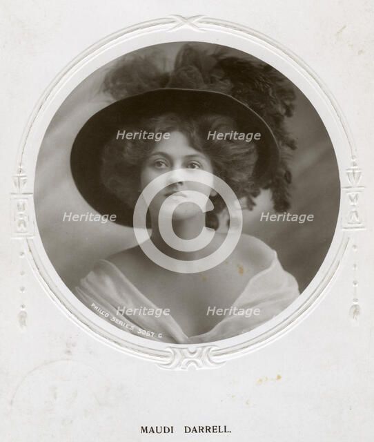 Maudi Darrell, British actress, c1908.Artist: Philco Publishing Company
