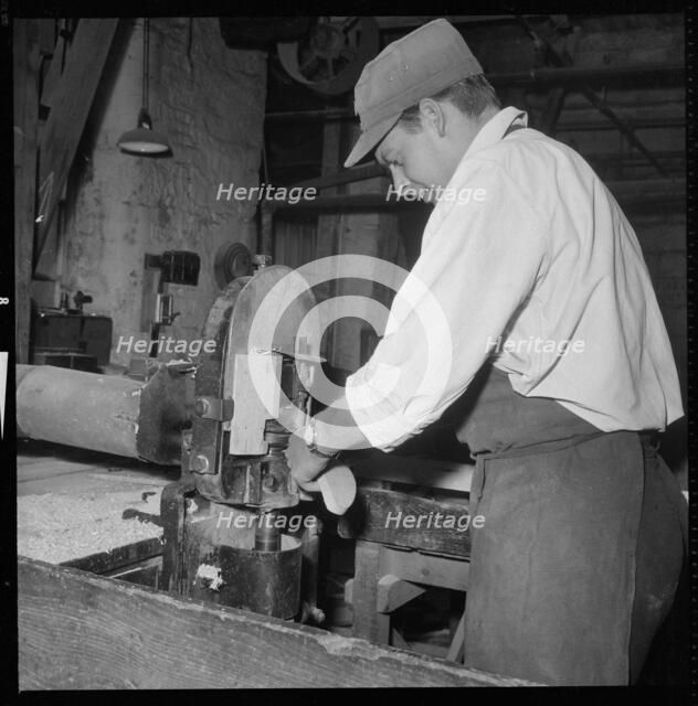 Maud's Clog Soles Works, Burnley Road, Mytholmroyd, Calderdale, West Yorkshire, 1966-1974. Creator: Eileen Deste.