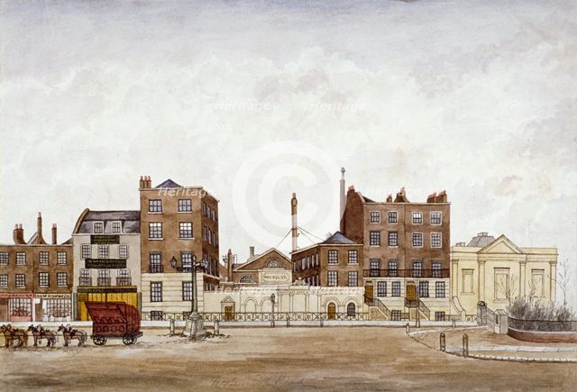 Maudsley, Sons and Field, engineers, 108 Westminster Bridge Road, Lambeth, London, c1840. Artist: Anon